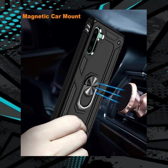 Galaxy Note 10 Case with Magnetic Ring Kickstand - Picture 7 of 13